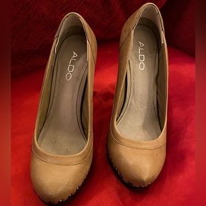ALDO pumps. Size 8. Studded leather.